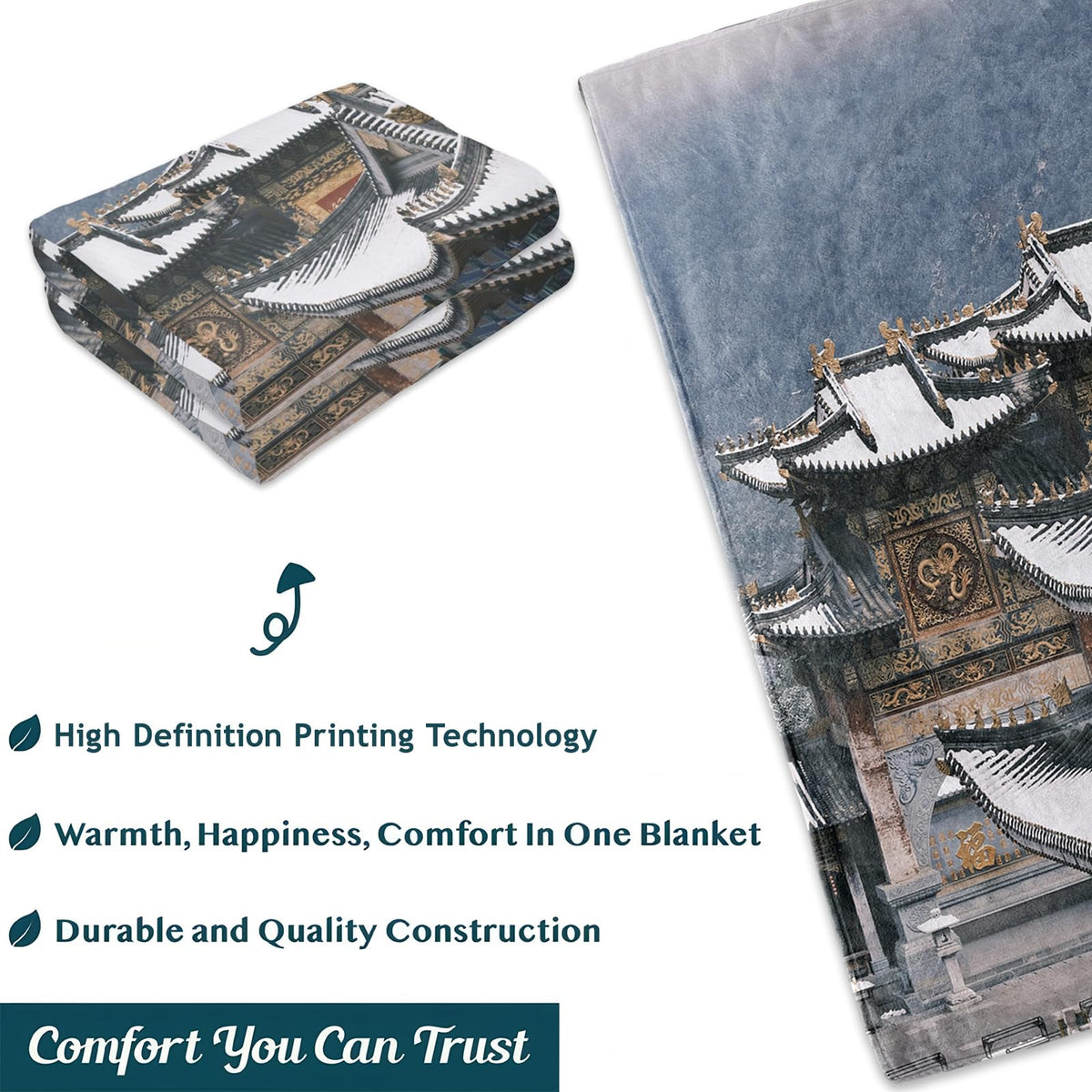 Pumpkin Blanket 50X60 in, Flannel Throw Blankets for Travel Camping Sofa Living Room Decor, Lightweight Cozy Soft Fuzzy Gifts for Women Adults Kids