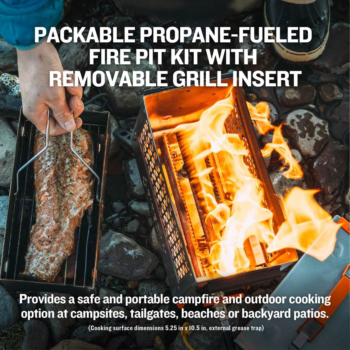 Ignik FireCan Deluxe Portable Propane Fire Pit and Grill