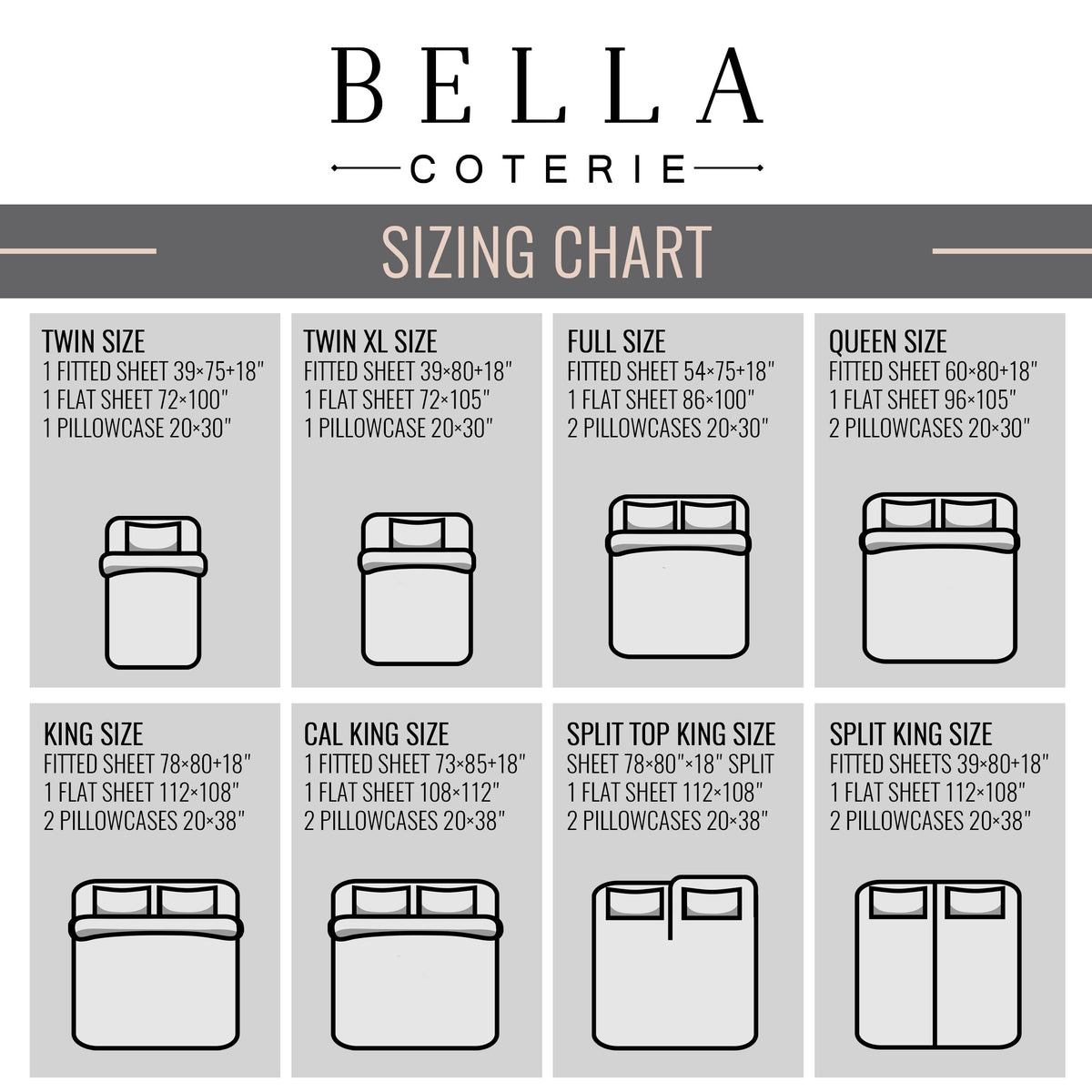 Bella Coterie Luxury Bamboo Viscose Queen Size Sheet Set | 100% Organically Grown | Ultra Soft | Cooling for Hot Sleepers | 18" Deep Pocket [Coastal Blue]