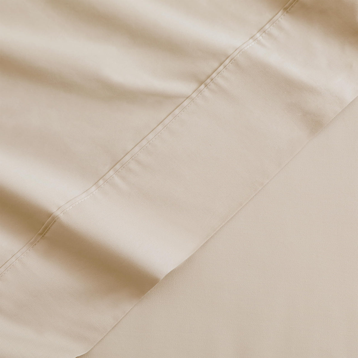 Flat Sheet Only 2 Pack,TwinXL Size 400 Thread Count 100% Egyptian Cotton Flat Sheet - Wrinkle, Fade, Stain Resistant (Beige,TwinXL,2Pack)