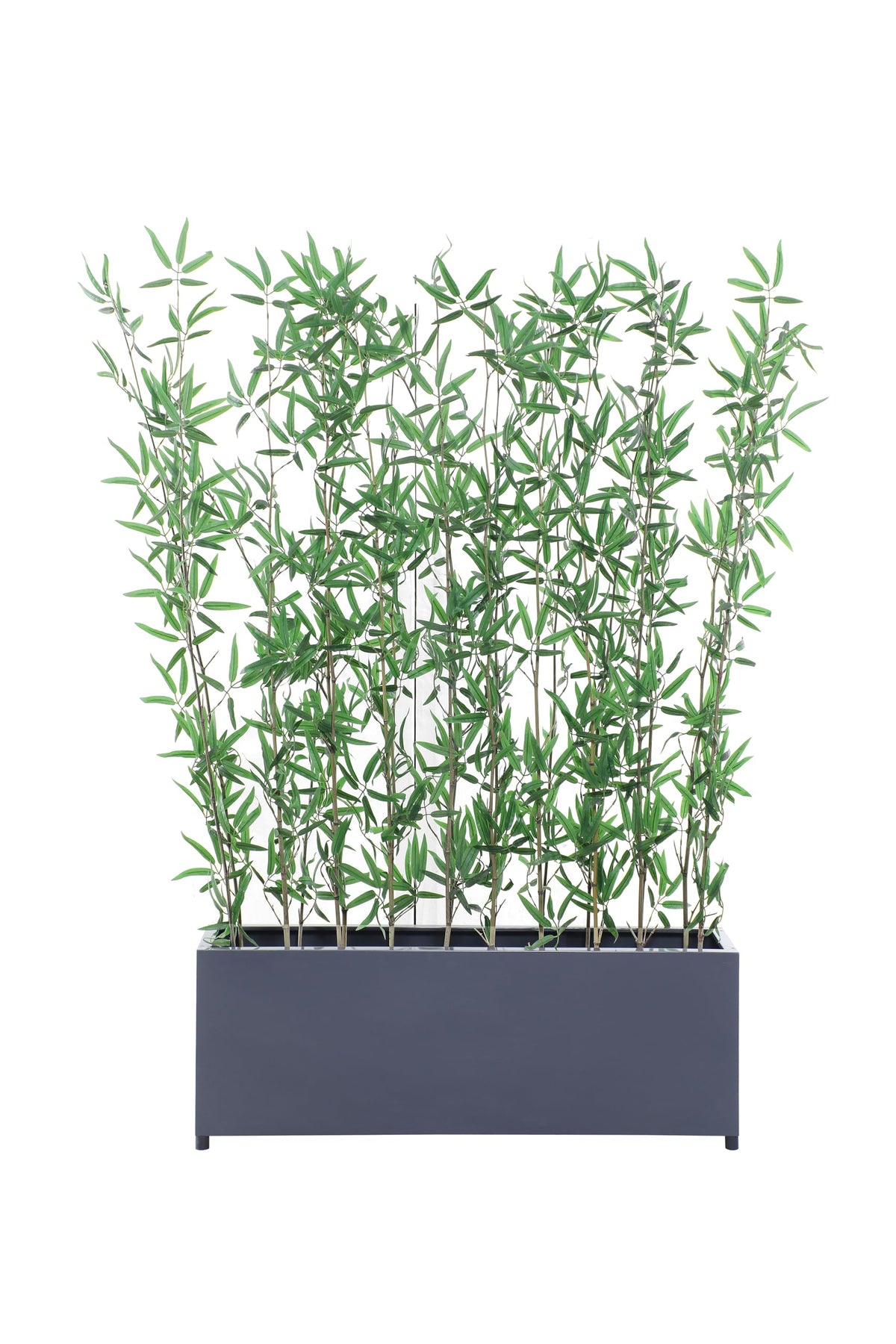 AGPL Multiprupose Stainless Steel Flower Pot Rectangular Solid Base Planter (Gray)