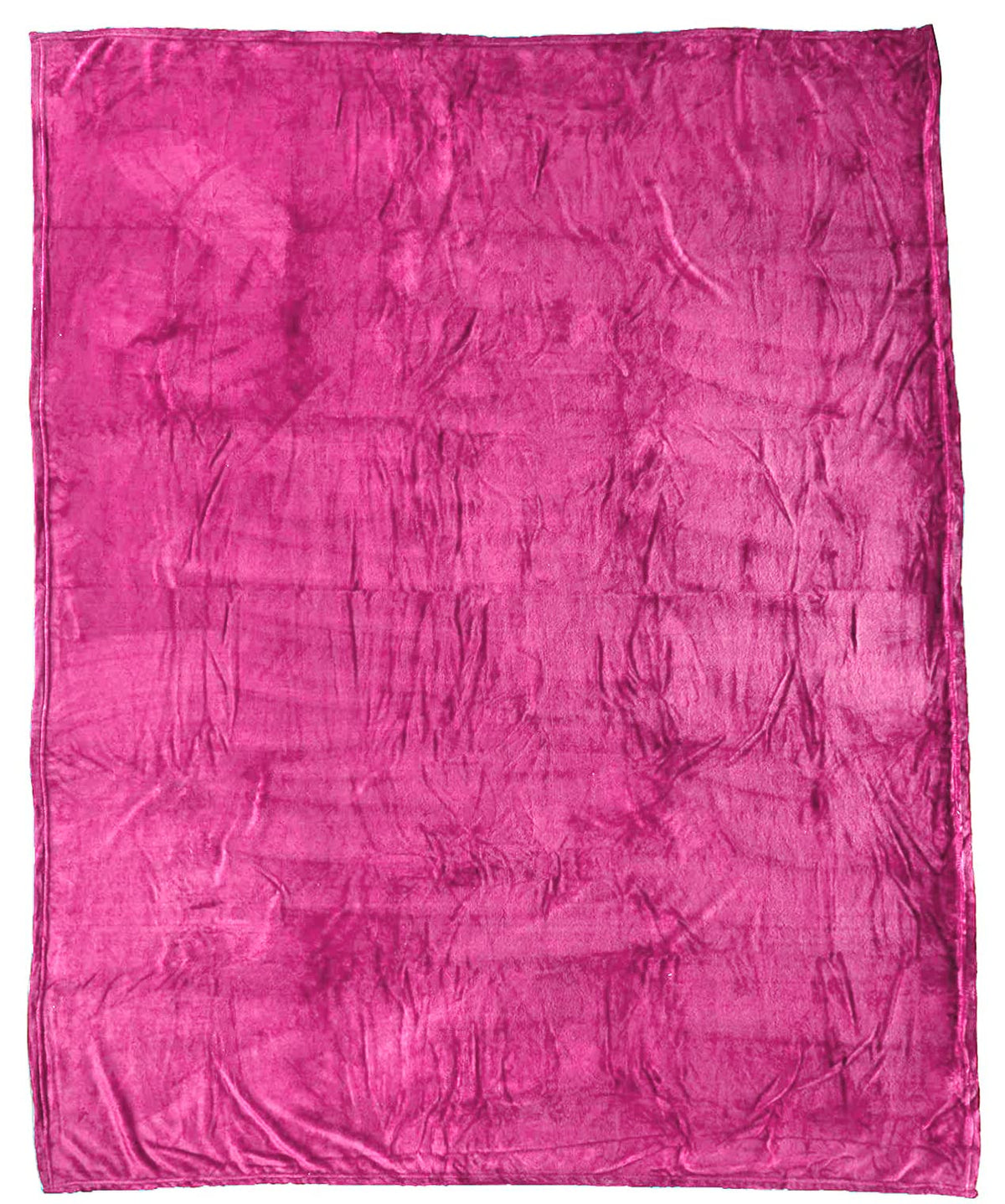 Home Must Haves Solid Hot Pink Bed Blanket Bedding Throw Fleece Super Soft Warm (Full)