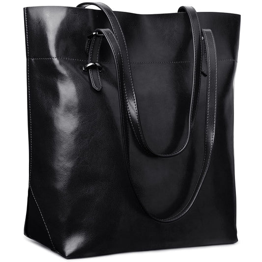 S-ZONE Women's Sz10v040a Tote, Black, L, Retro