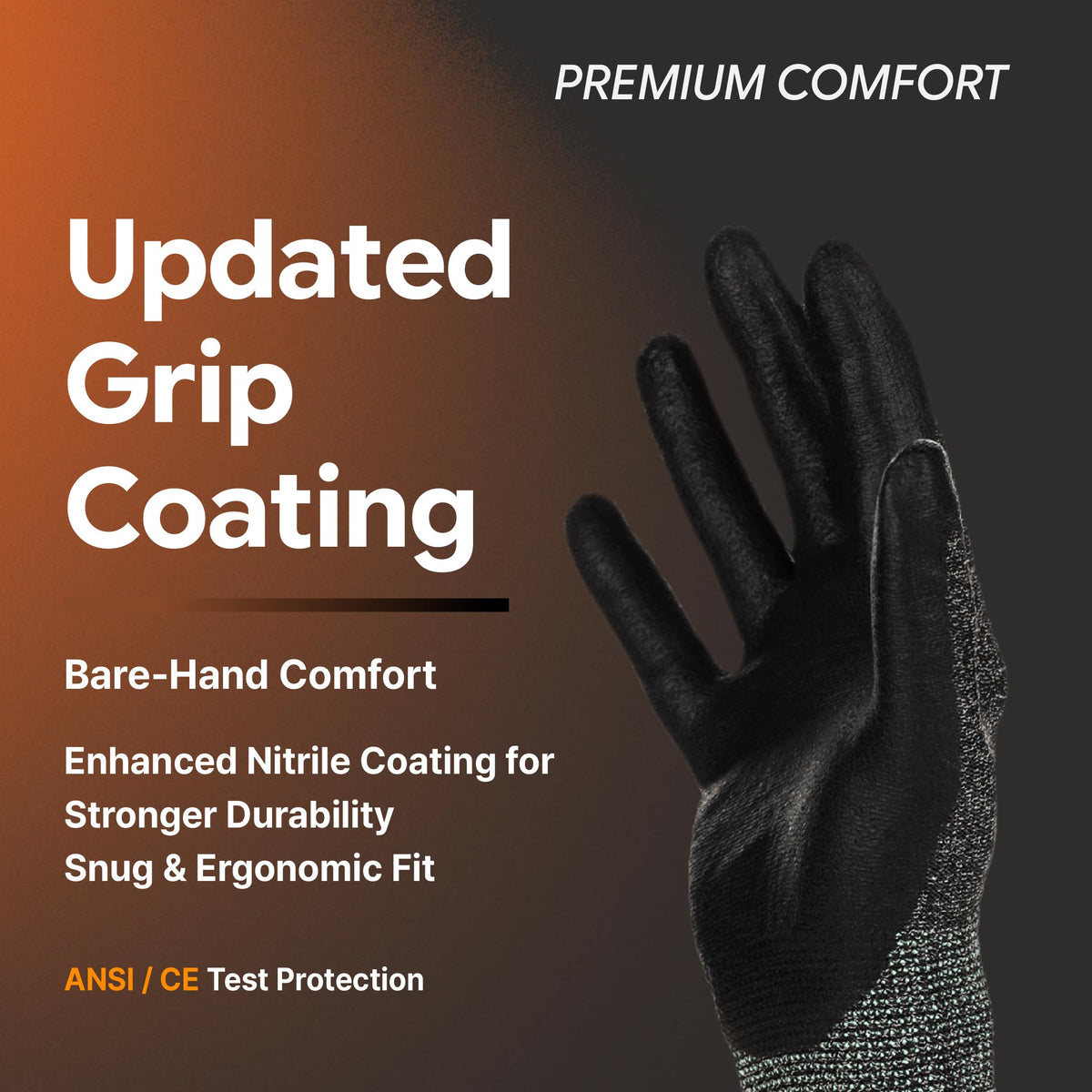 DEX FIT Nitrile Work Gloves FN330, 3 Pairs, 3D-Comfort Stretchy Fit, Firm Grip, Thin & Lightweight, Touch-Screen Compatible, Durable, Breathable & Cool, Machine Washable; Pink XL (10)