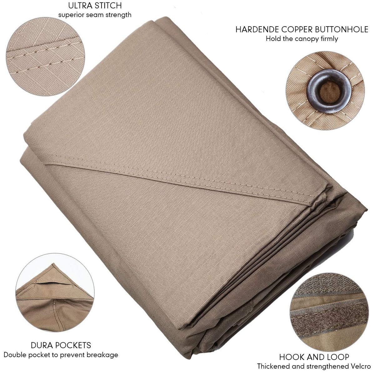 Ontheway Winds Replacement Canopy for Target Madaga Gazebo (Beige)