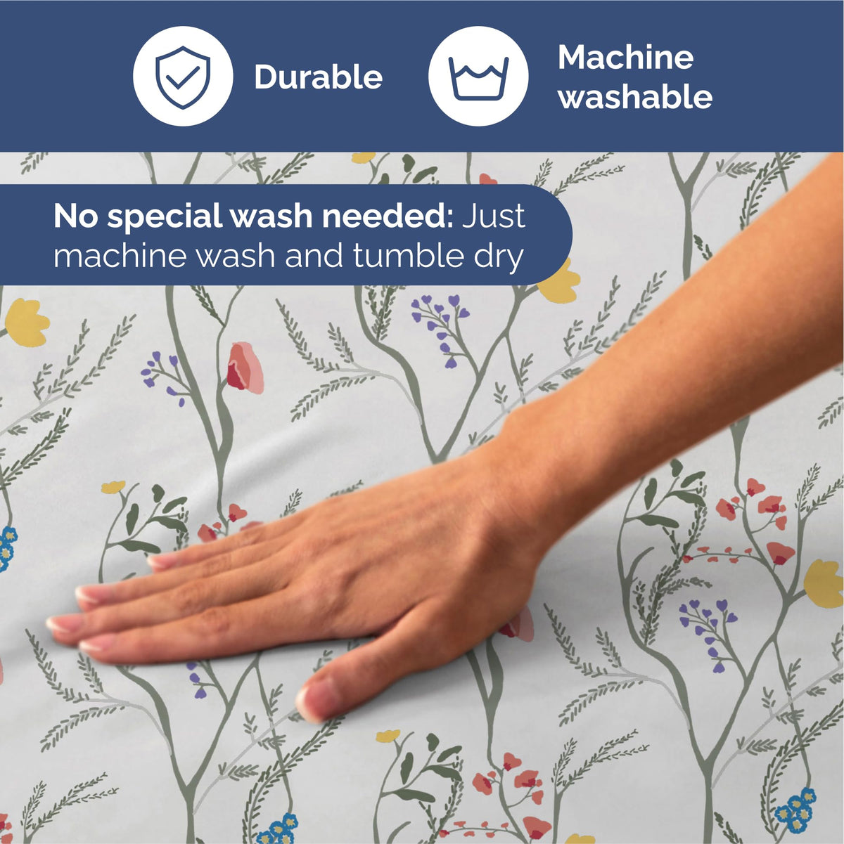 Floral Sheets - Boho Queen Bed Sheet Set - 1 Flat, 1 Fitted & 2 Pillowcases w/ Deep Pockets - Comfy, Wrinkle & Fade Free - Boho Botanical Bedding - Ultra-Soft, Breathable & Cooling - Queen Size Set
