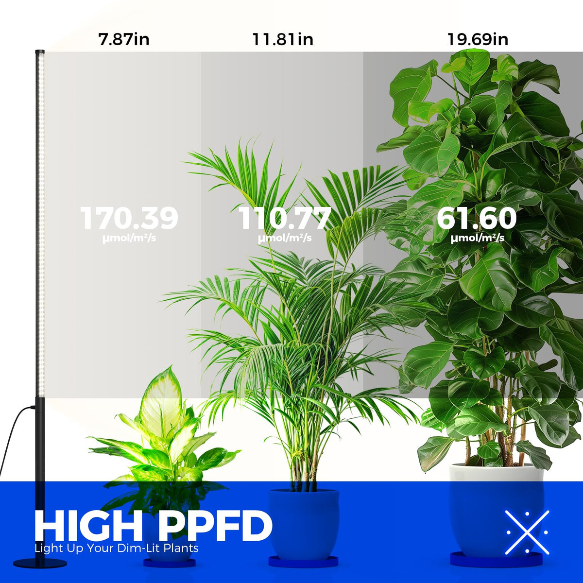 Barrina T10 Pro Grow Light, Full Spectrum, 42W, 4-5.6FT Adjustable Height, 5000K Color Temperature, Model T10L42