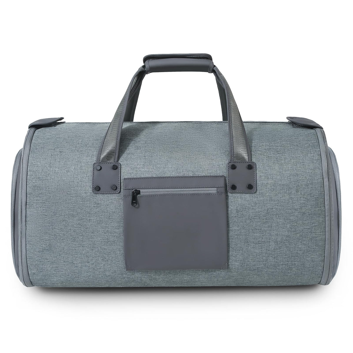 Richeart Garment Bags for Travel - Brand Zipper - Water Repellent Garment Bag with Shoe Compartment - 2 in 1 Convertible Suit Bag Travel with Shoe Bags - Large Dark Gray