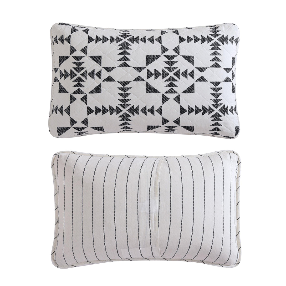 Eddie Bauer - Queen Quilt Set with Shams, Reversible Cotton Bedding, Lightweight All-Season, Pre-Washed, Arrowhead Charcoal