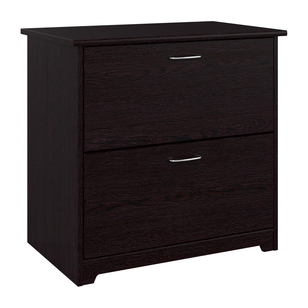 Bush Home Cabot 2 Drawer Lateral File Cabinet in Espresso Oak, Home Office Chest for Letter, Legal, and A4-size Document Storage