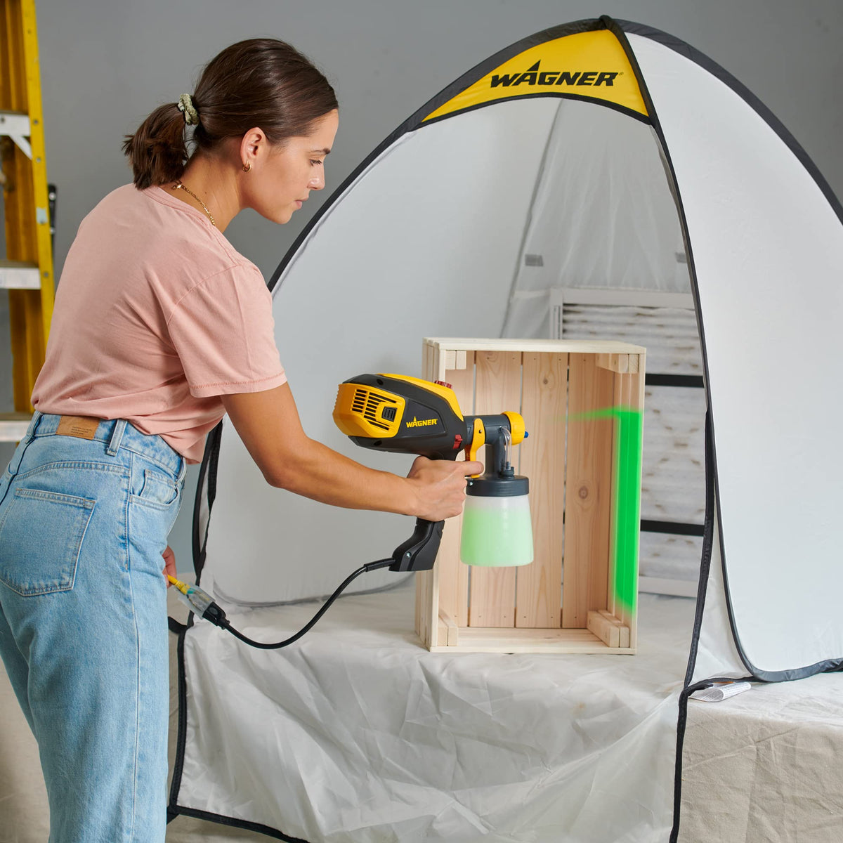 Wagner Spraytech C900051 HomeRight Small Spray Shelter Portable Paint Booth for DIY Spray Painting, Hobby Paint Booth Tool Painting Station, Spray Paint Tent