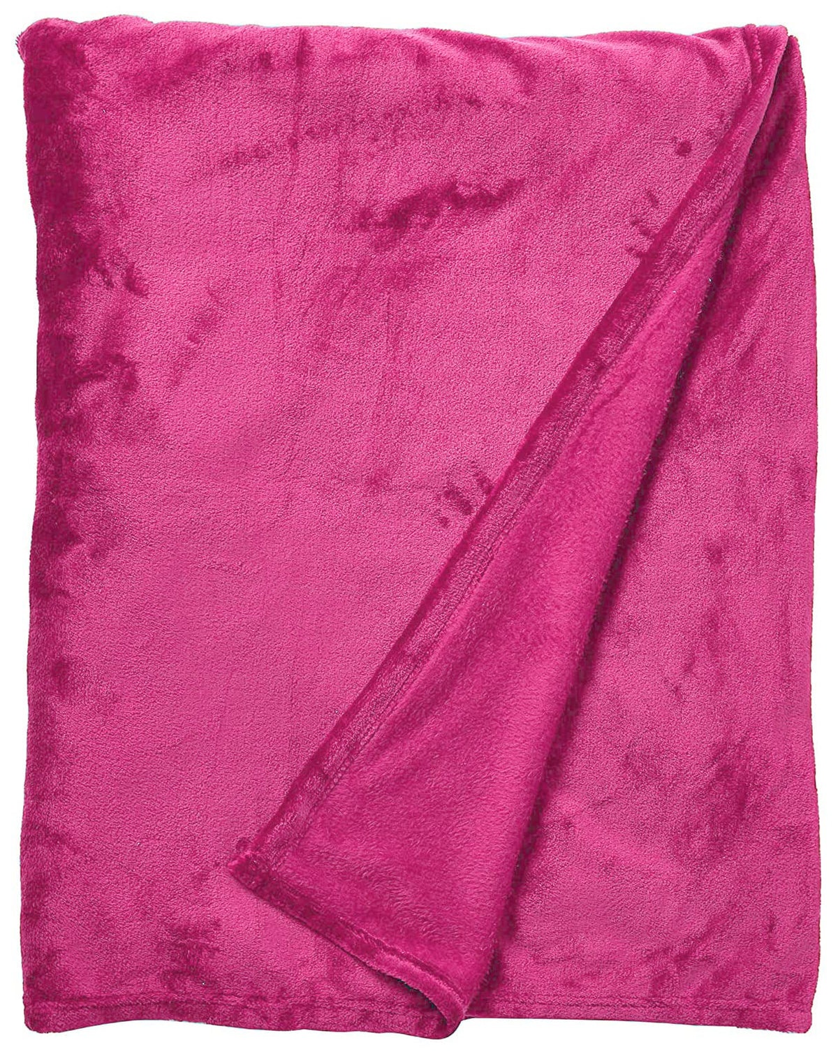 Home Must Haves Solid Hot Pink Bed Blanket Bedding Throw Fleece Super Soft Warm (Full)