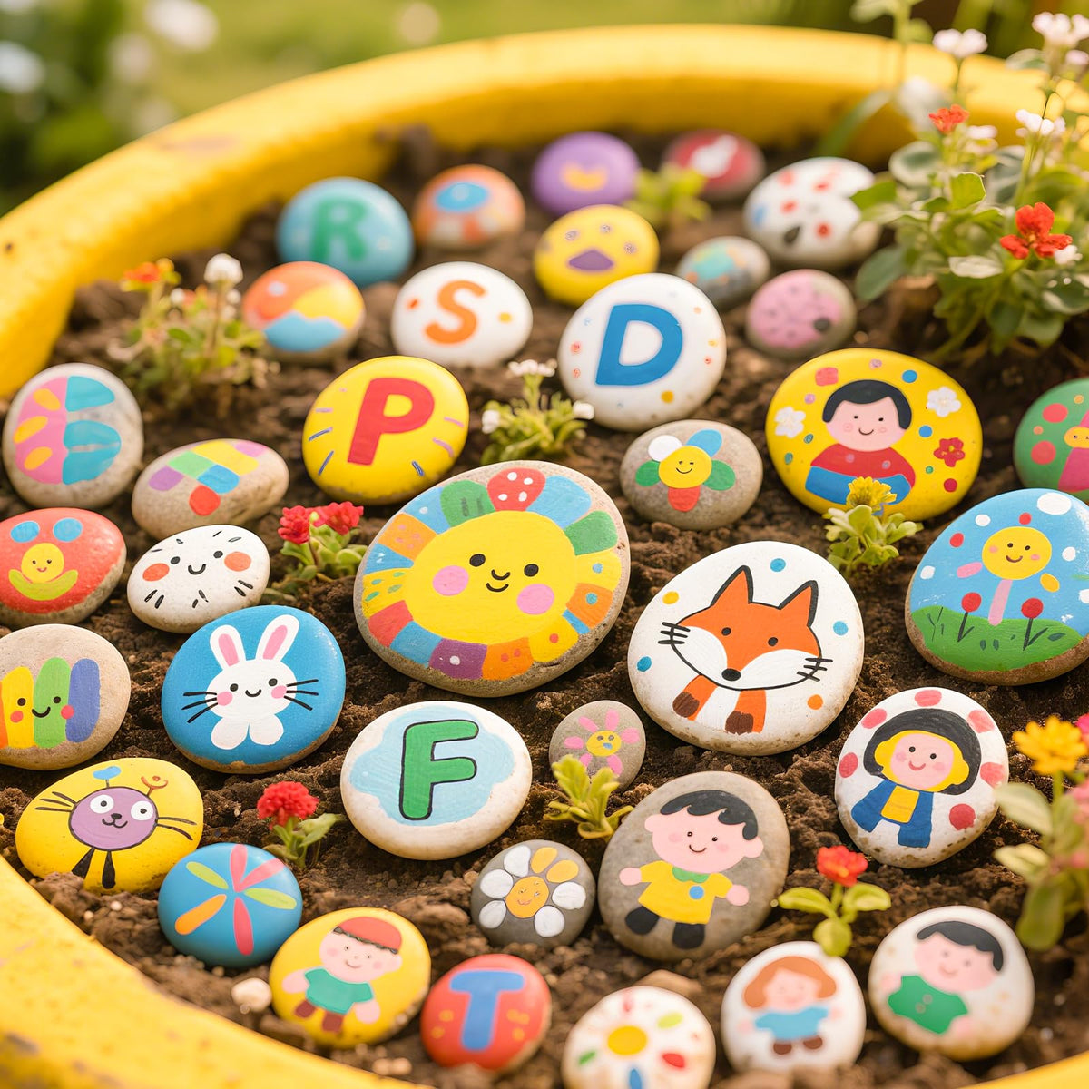 Simetufy 240 Pcs Small Rocks for Painting, 3 Size 0.5-2.8in River Rocks to Paint, Flat Smooth for Arts, Crafts, Kindness Rocks, Garden Decorative 0.5-1in: 200pcs| 1.2-2in: 20pcs | 2-2.8in: 20pc