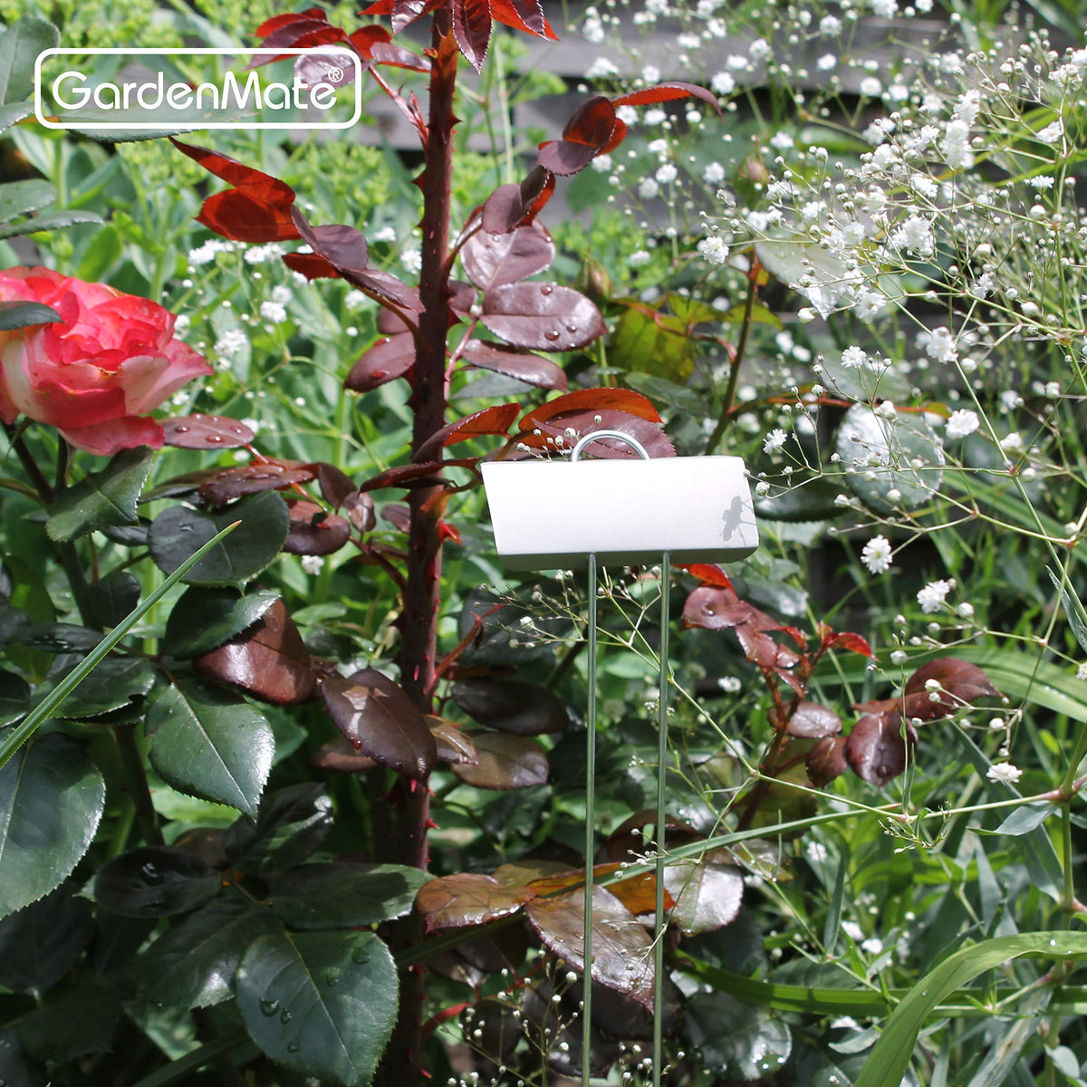 GardenMate 25-Pack Weatherproof XL Metal Plant Labels, Height 21", Label Area 3 1/2'' x 1 1/4''