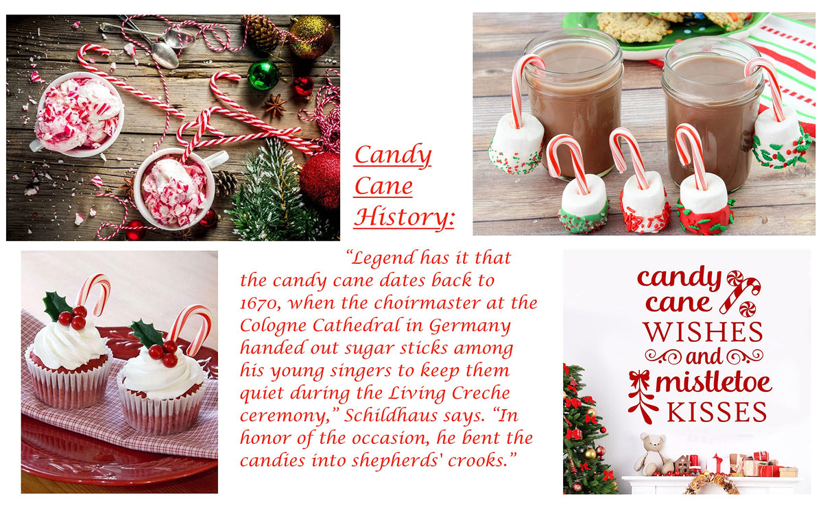 LA Signature Mini Candy Canes with Real Peppermint, Red & White, 500 Count (Pack of 1)