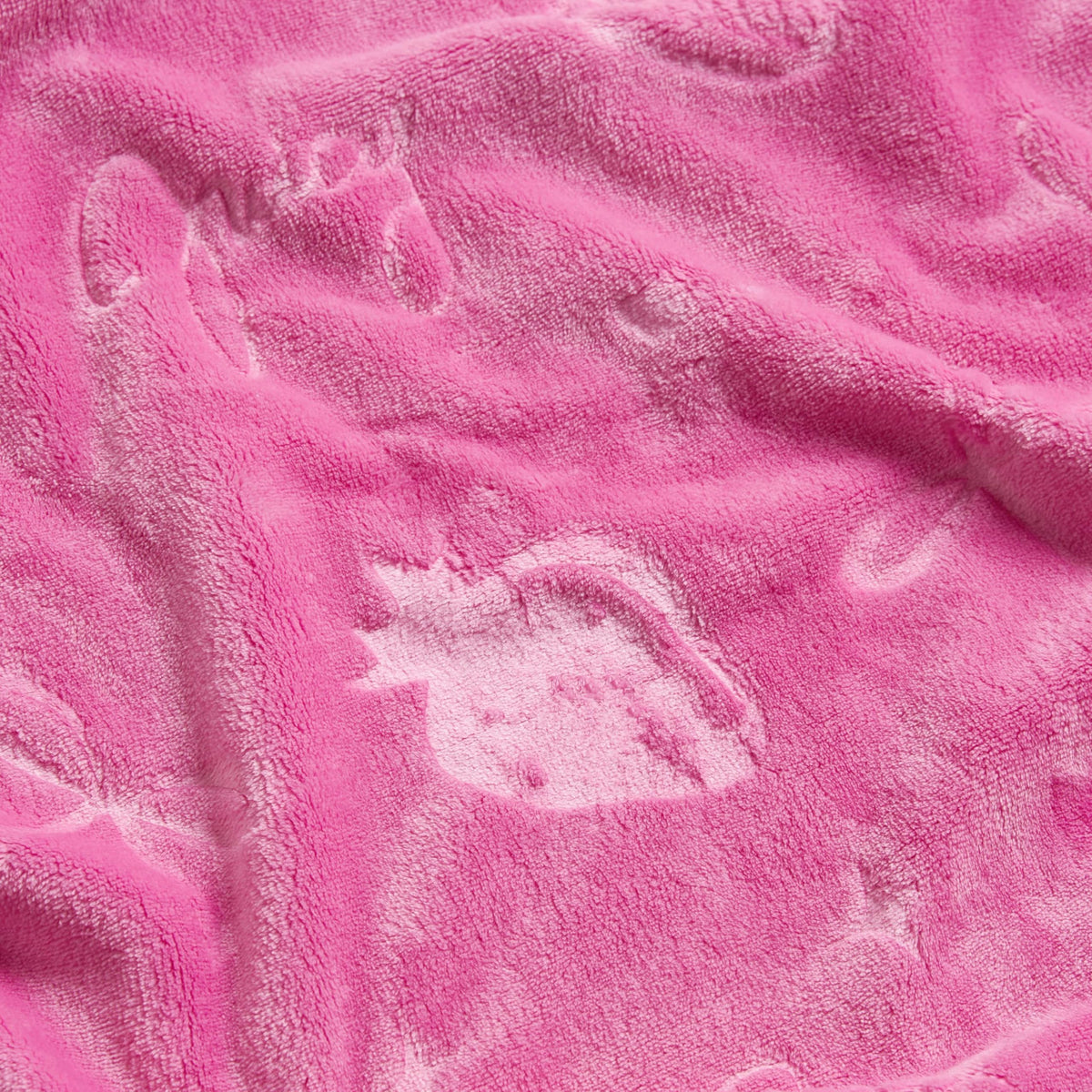 Juicy Couture Embossed Plush 60"x70" Oversized Throw Blanket, Berry Bow Hot Pink