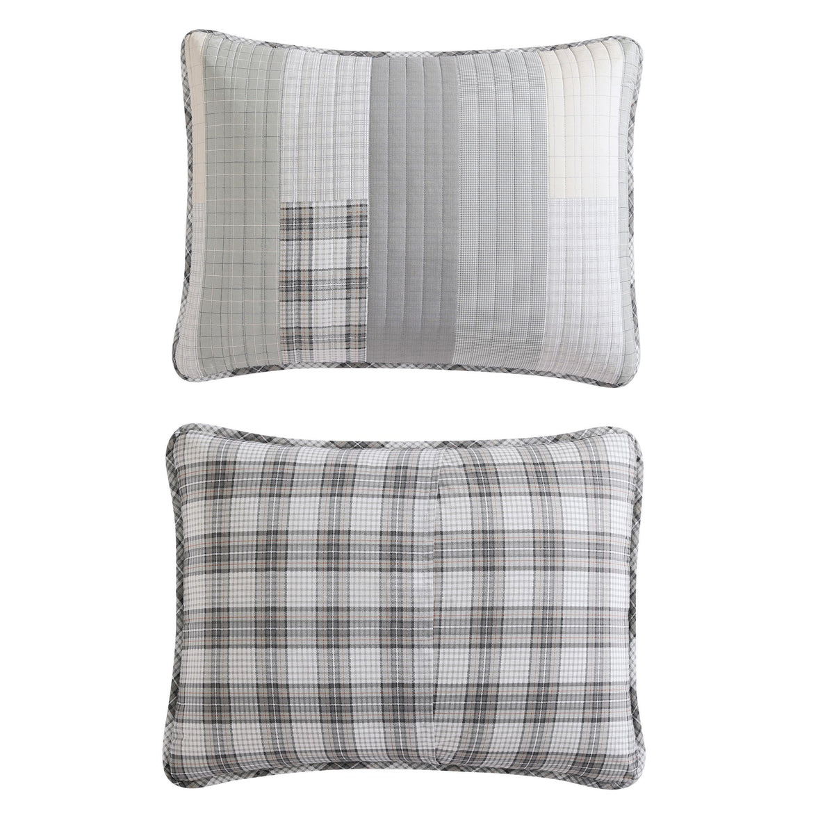 Eddie Bauer - Queen Quilt Set, Cotton Reversible Bedding with Matching Shams, Home Decor for All Seasons (Fairview Grey, Queen)