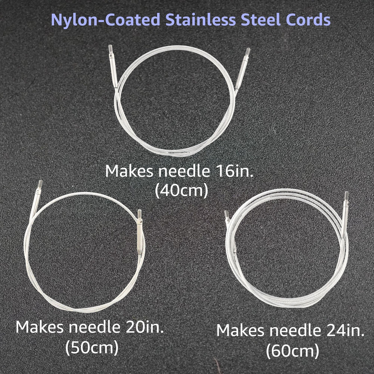 Lykke Flight 3.5 in. Mini Set US Sizes 0, 1, 1.5, 2, 2.5 Interchangeable Circular Knitting Needles for Lace, Fingering, Sock, Baby Yarn, Stainless Steel, 3 Cords, Denim Case, Project Bag