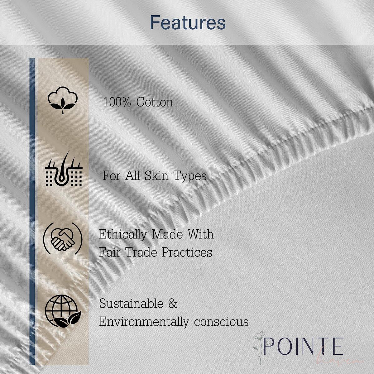 Pointehaven Bedding 3 Pieces Twin 100% Cotton Percale Sheets- Printed Bed Sheet & Pillowcase Sets- Soft Cotton Bed Sheets Set- Fits Mattress 18 inches Deep Pocket (Twin, Cypress)