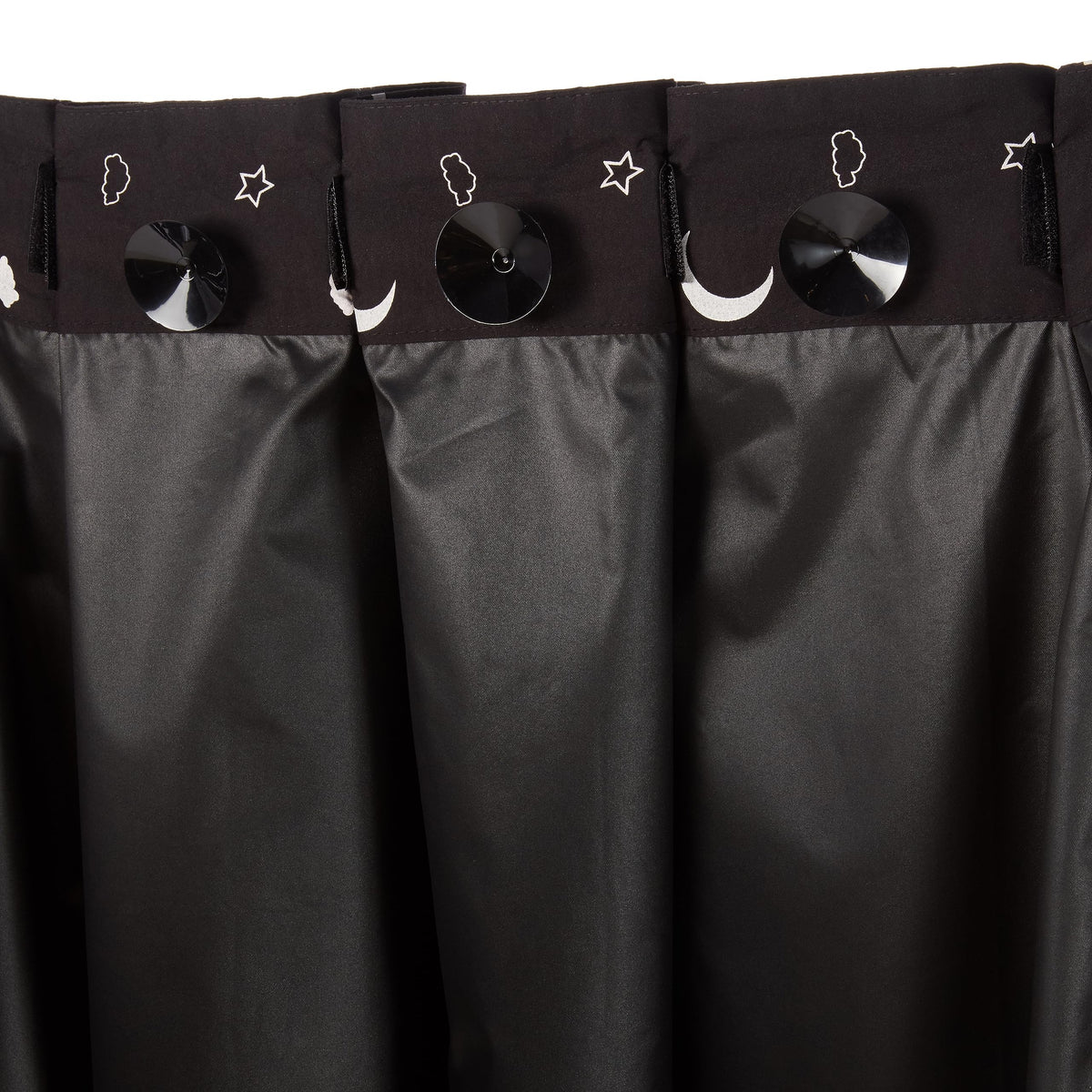 Amazon Basics Portable Blackout Curtain Shade with Suction Cups for Window, Noise Reducing, Energy Saving, 50"W x 78"L, Moon and Stars, 2-Pack
